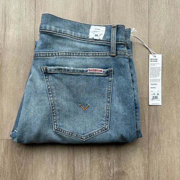 NWT Hudson Blake Slim Straight Jeans in Pacifica - 34" x 32" - Picture 3 of 9